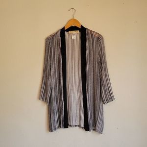 Agua Blues 3/4 sleeves open cardigan size 1X